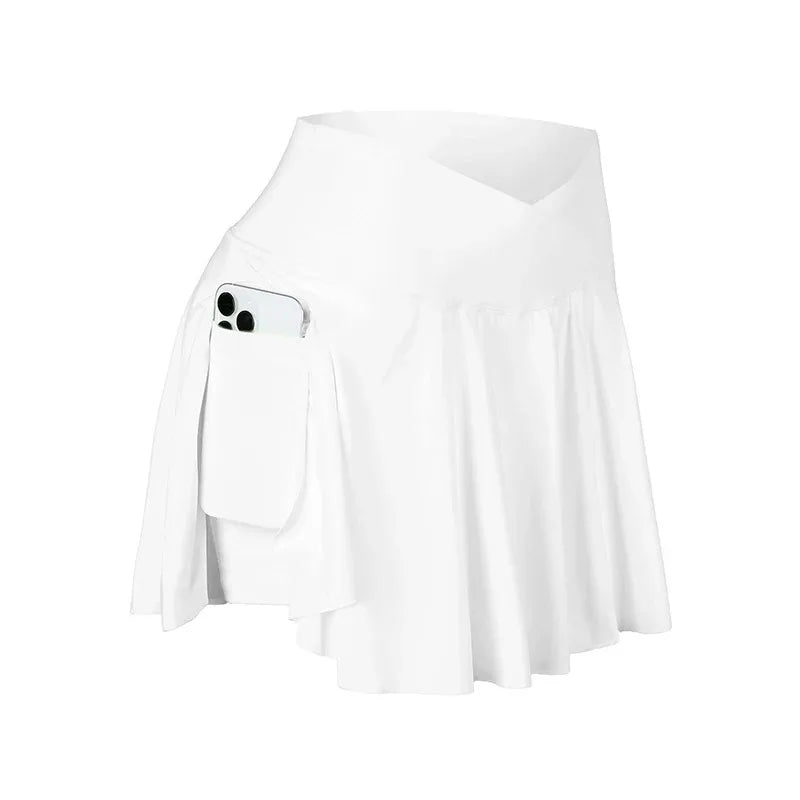High-Waist Active Skort with Pockets